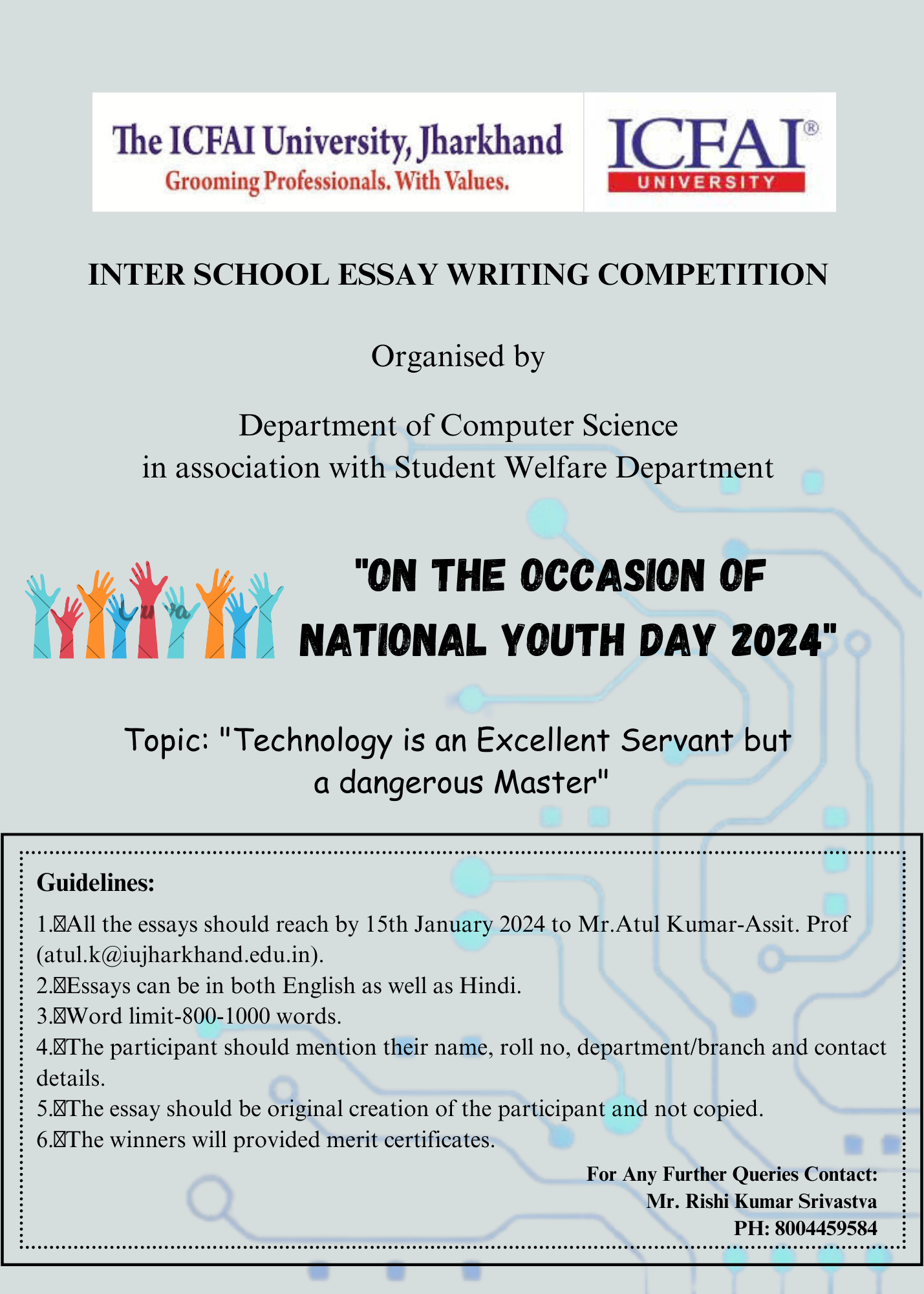 Inter-department essay writing competition