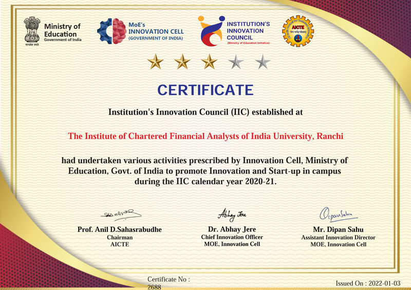 Rating Certificate